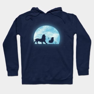 A walk with friends in the moonlight Hoodie